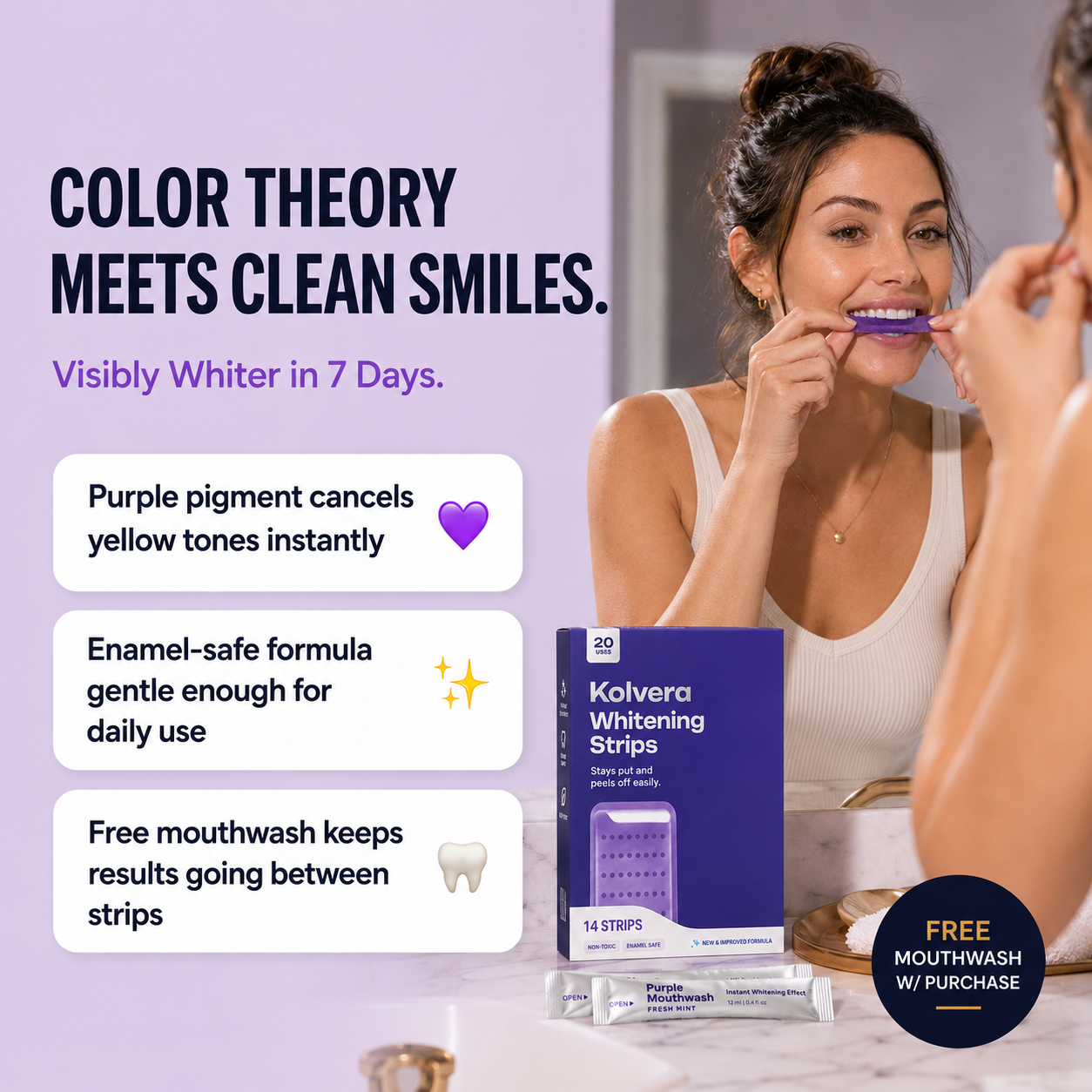 Kolvera™ Purple Whitening Strips