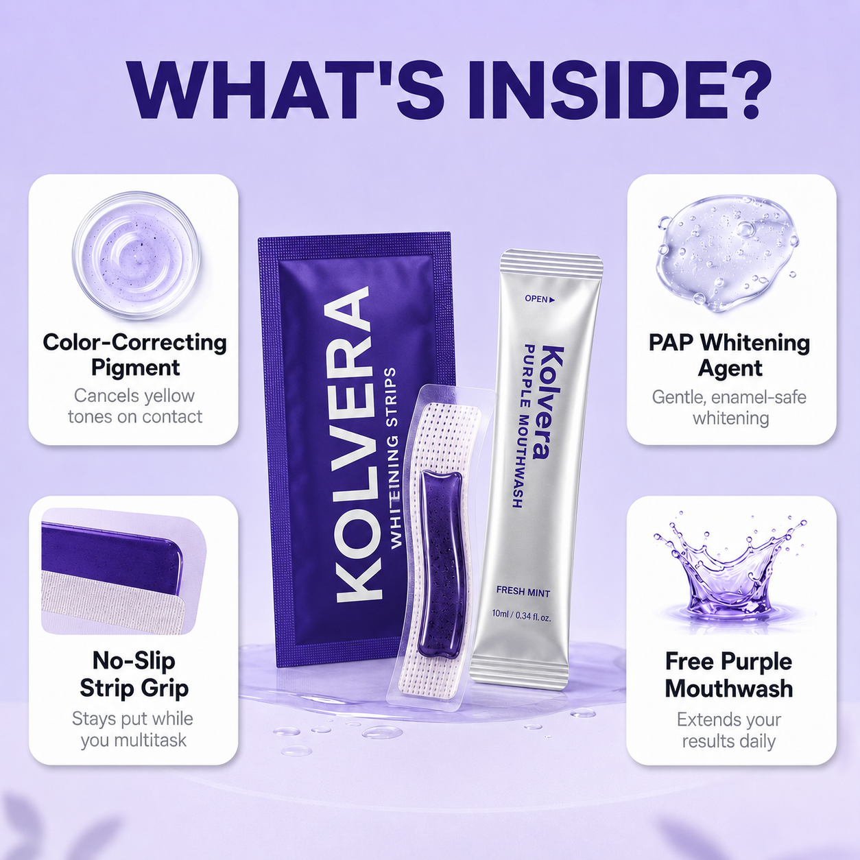 Kolvera™ Purple Whitening Strips